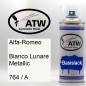 Preview: Alfa-Romeo, Bianco Lunare Metallic, 764 / A: 400ml Sprühdose, von ATW Autoteile West.
